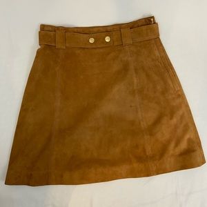 Faux suede skirt